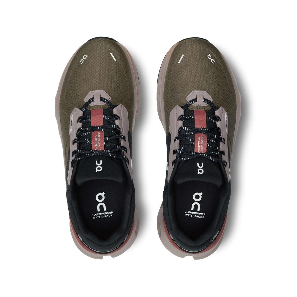 Women Cloudrunner 2 Waterproof - Olive Mahogany