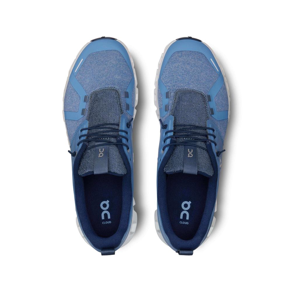 Men Cloud 5 Terry - Neptune | White
