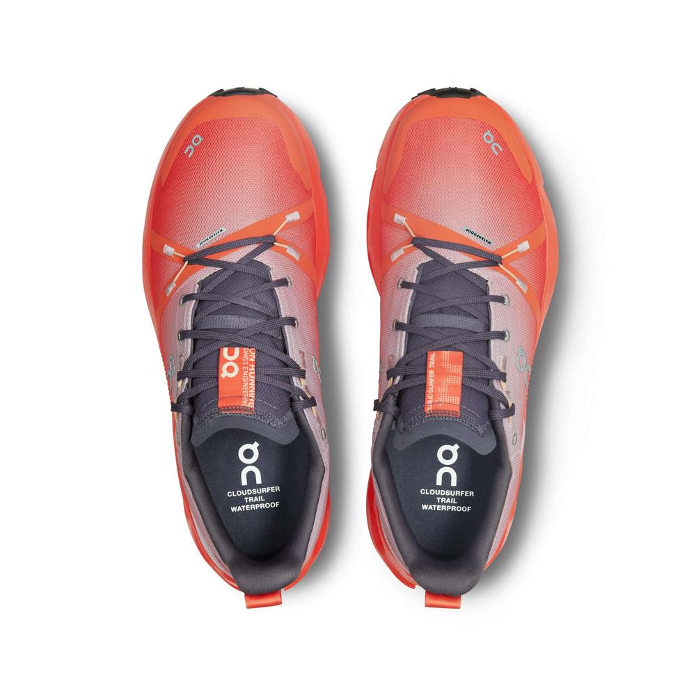 Men Cloudsurfer Trail Waterproof - Mauve | Flame